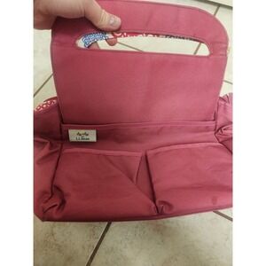 rare Itzy Ritzy for LL Bean Pink Floral Diaper Bag Organizer Caddy Tote Insert